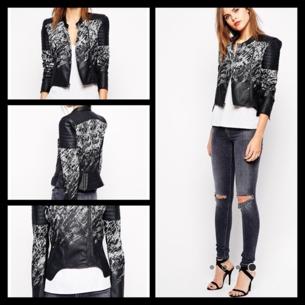*MOVING SALE* BCBG Maxazria Leather Jacket Small